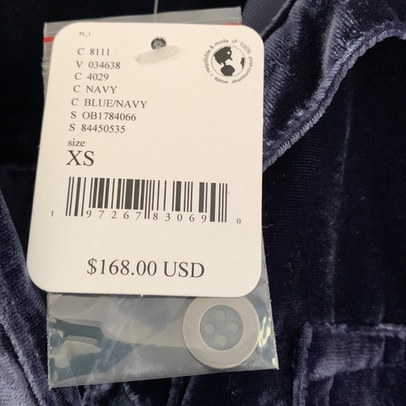 NWT Free People Velvet Blouse - Picture 6 of 6